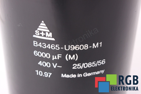 KONDENSATORIUS B43465-U9608-M1 S+M 6000UF, 400VDC KONDENSATORIUS