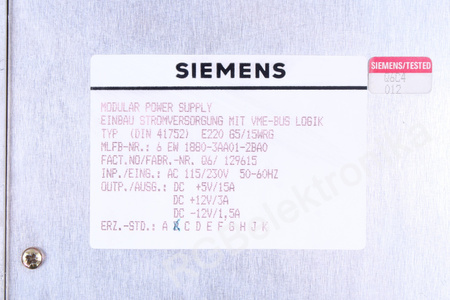 6EW1880-3AA01-2BA0 SIEMENS DIN41752 E220 G5/15WRG