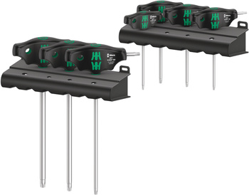 05023452001 WERA 467/7 TORX HF SET 1 T-FORMOS ATSUKTUVŲ RINKINYS TORX VARŽTAMS SU LAIKYMO FUNKCIJA, 7 DALIŲ